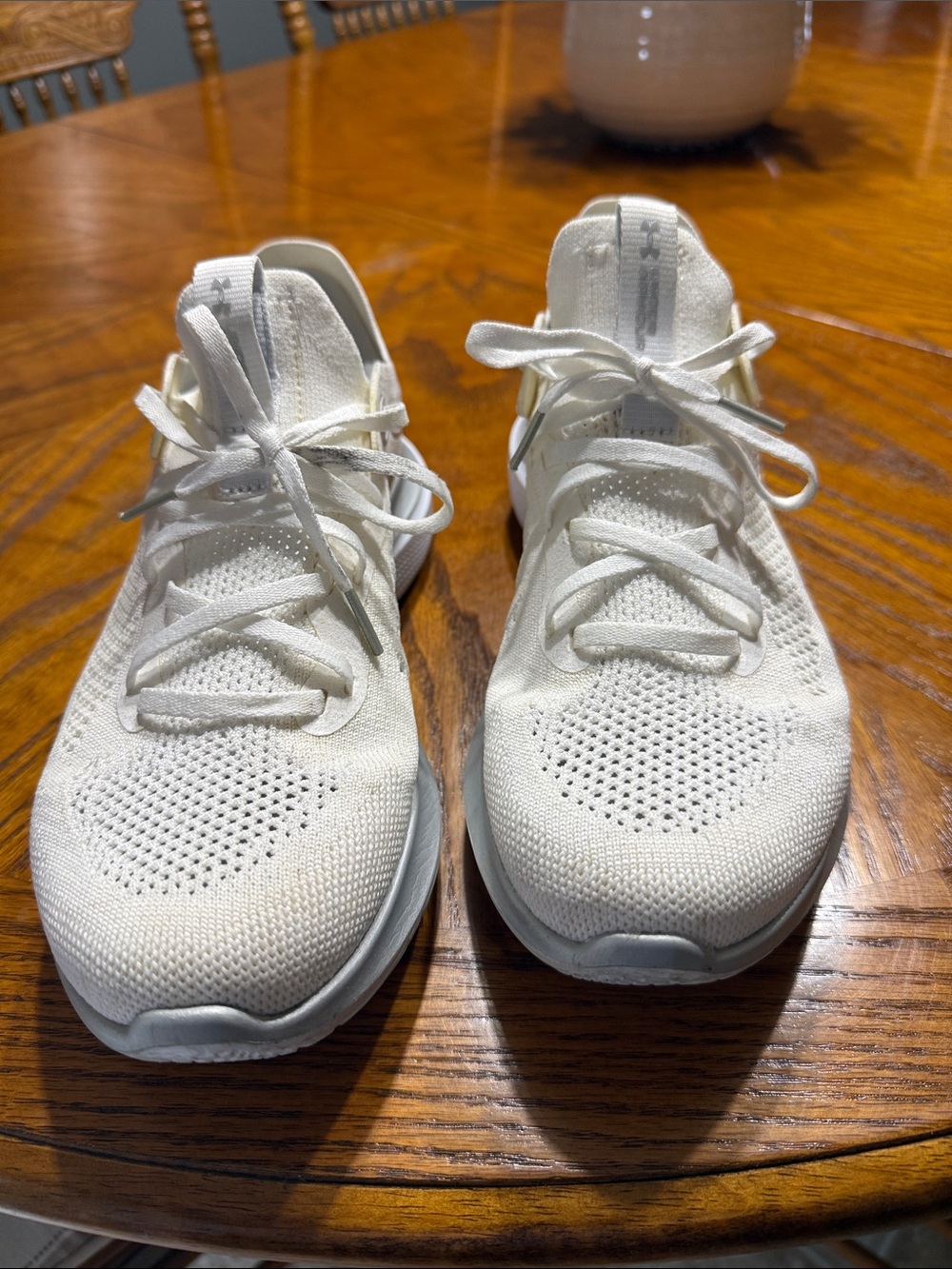 Under Armour Women’s White Knit Flow Athletic Sneakers